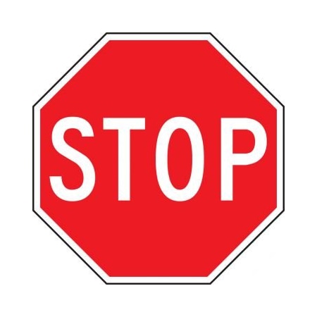 SAFETY SIGN STOP 24 OCTAGON MVHR475VS